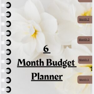 6-Month Undated Budget Planner