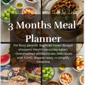 3 Months Undated Meal Planner