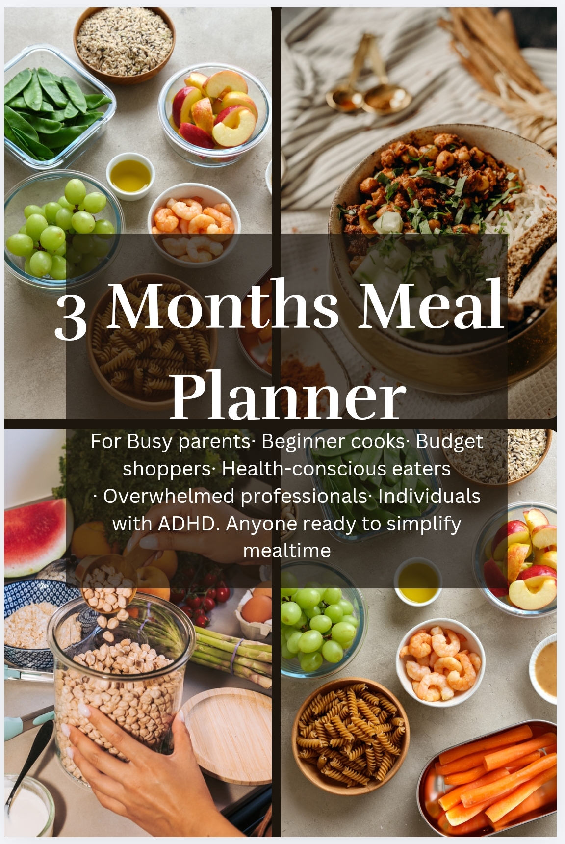 3 Months Undated Meal Planner